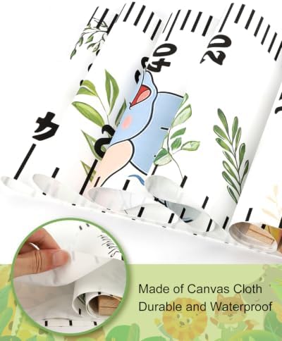 Growth Height Chart for Kids, Removable 79"x7.9" (Cute Animal)