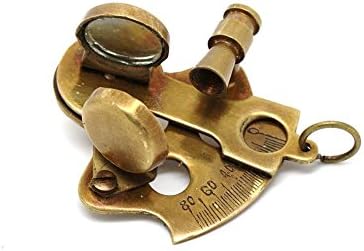 Set of 5 Nautical Miniature Christmas Tree Ornaments – Vintage Telescope, Compass, Sextant, Theodolite & Telegraph Replicas – Steampunk Maritime Decor & Collectible Gift Set
