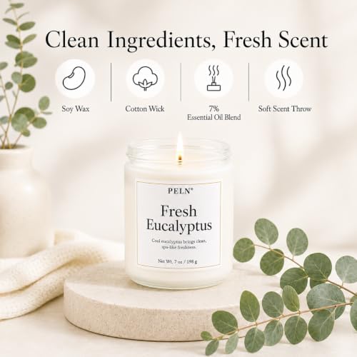 Scented Candles Gift Set, 6 Pack Clean Living Scented Candles