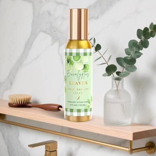 Room Spray, Eucalyptus Leaves, 4 fl oz, Air Freshener for Home, Bathroom