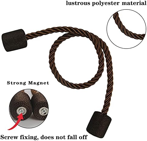 Magnetic Curtain Tiebacks Holdbacks Decorative Tie Backs for Windows Porlau
