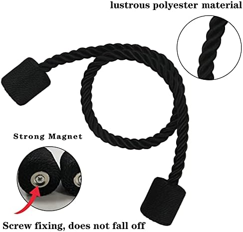 Magnetic Curtain Tiebacks Holdbacks Decorative Tie Backs for Windows Porlau