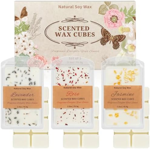 SCENTORINI Wax Melts, Premium Wax with Essential Oil, 2.5oz x 3 Pack