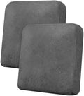 Loveseat Cushion Covers Leather-Look 2PC Stretch Love Seat Slipcover Sets for Living Room Individual Couch Seat Protector, Pet-Friendly, Non-Slip, Easy Fit - Grey