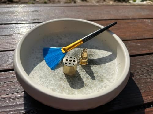 6 Inch Japanese Incense Holder for Stick,Ceramic Handmade White