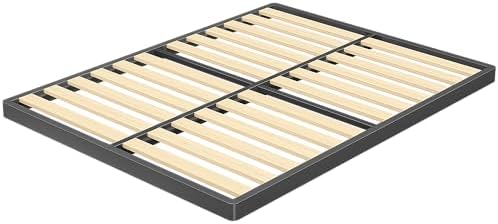 VIPSHOW 2 Inch Full Sag-Proof Wooden Slats Box Spring with Round Corners
