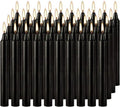 YOROXRG Set of 40 Black Candles – Spell Chime Candles for Halloween, Rituals, Prayer, Birthdays, Meditation, Altar - 4 Inch Tall, Unscented
