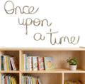 Once Upon A Time Sign Nursery Wall Decor Reading Knitted Wire Word Sign