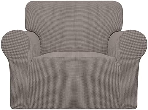 Easy-Going Stretch Oversized Chair Slipcover with Arm Washable Taupe