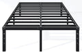 Hafenpo 18 Inch Full Bed Frame, Under Bed Storage, Black