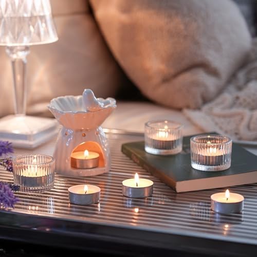 Unscented Tealight Candles - 300 Pack 4 Hours White Small Tea Candles