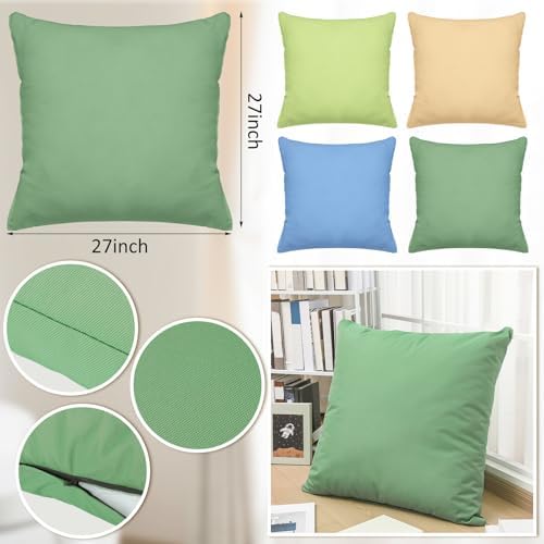 CroBlissful 4 Pcs Extra Large Floor Pillows Kids Classroom, Muted Colors