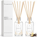 Cashmere & Vanilla Reed Diffuser for Home, 2 Pack 4 Fl Oz