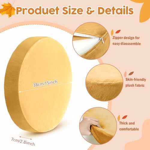 GlikCeil 8 Pcs Round Floor Pillow Cushions for Kids Classroom 15'' Soft Flexible Seating Classroom Elementary Extra Thick Floor Cushions for Daycare Kindergarten Reading Corner Library (Advanced Boho)