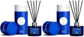 Xcleen Reed Diffusers for Bathroom, 6.7 oz(200ml) Citrus Scented Oil Diffuser with Fiber Sticks, Air Freshener for Bedroom, Office, Home Fragrance Decor (Pack of 2)