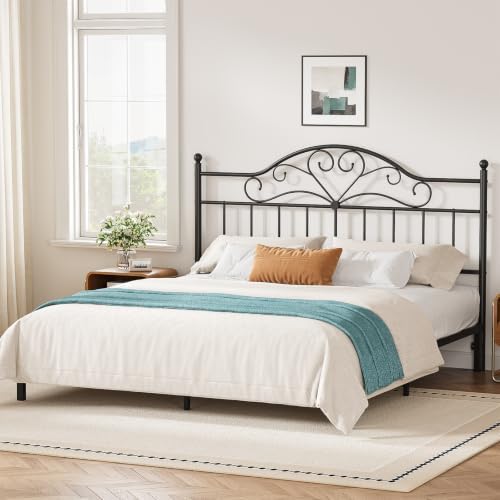 Vintage Headboard for King Bed Frame, Metal Headboard Only King Size