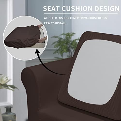 Easy-Going 2 Pieces Stretch Sofa Slipcover for Armchair Washable