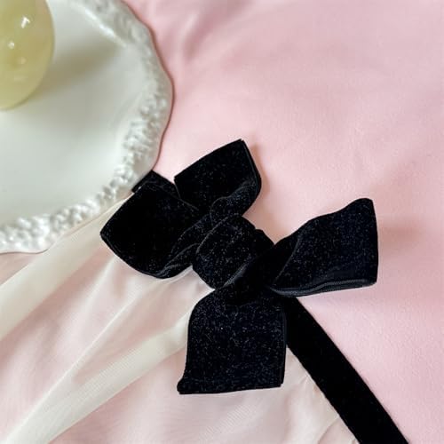 Ruffle Beddding Set with Bowtie,Girls Lace Bedding,Pink Queen Comforter Cover Set, Chic Ruffled Duvet Cover with Lovely Bow,Princess Style 1 Duvet Cover with 2 Pillowcases, No Comforter