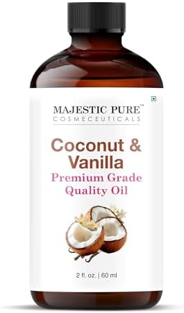 Majestic Pure Coconut Vanilla Essential Oil for Diffuser - 2 Fl Oz