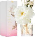 COCORRÍNA Reed Diffuser - Peony Garden 8.5oz Flower Reed Diffuser Set with 8 Sticks, Home Fragrance Reed Diffuser for Home Bedroom Office Bathroom Shelf Decor (Master Collection)