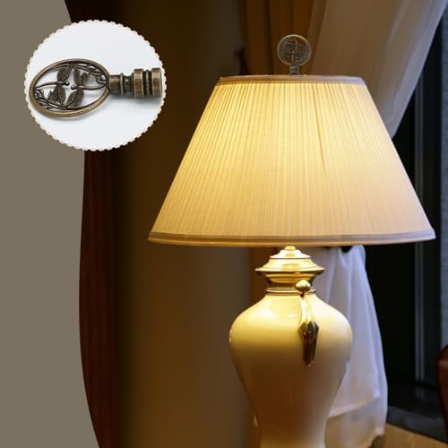 Biaungdo 2 Pack Double Dragonflies Lamp Finial, Antique Bronze