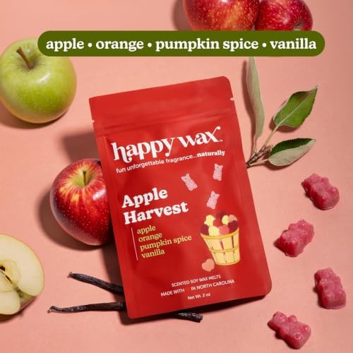 Happy Wax Fall Scented Soy Wax Melts 6oz Variety Pack - Apple Collection