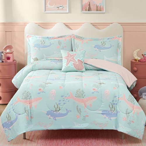 Full Size Comforter Sets for Girls/Boys-4 Pieces Glow in the Dark Bedding