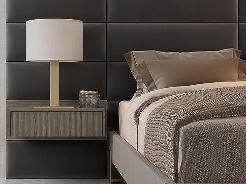 VANT 39 in Floating Wall Mounted Nightstand with Drawer, Weathered Oak