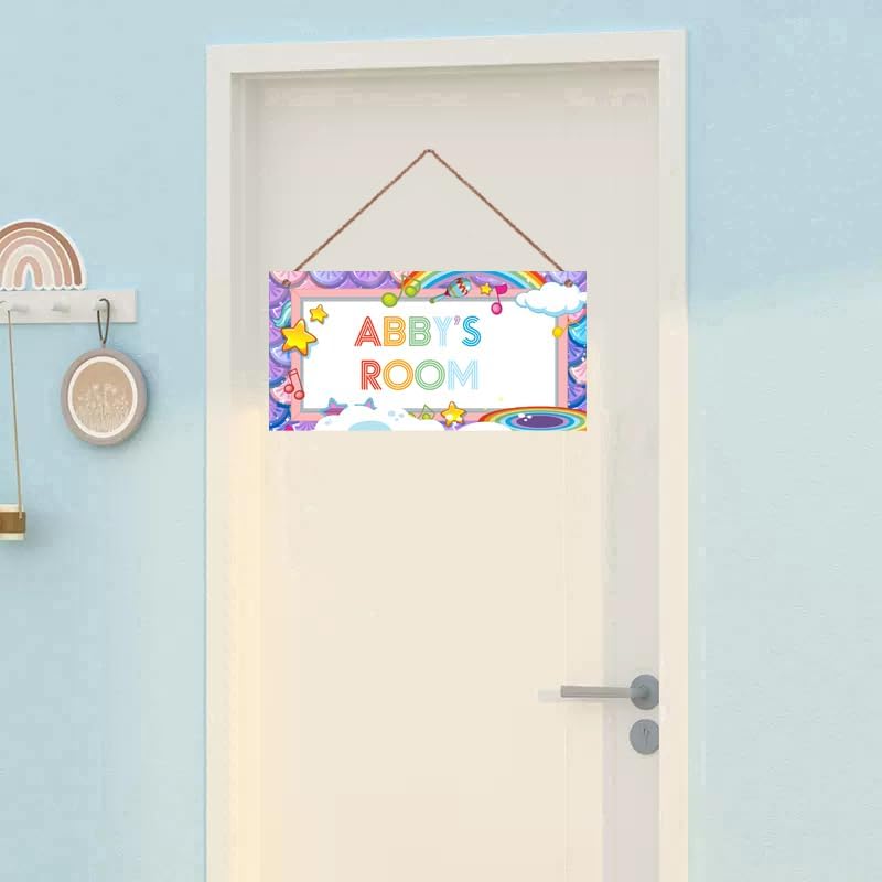 Personalized Cute Star Could Sign For Little Man Cave Cartoon Raibow Wall Hanging Plaque Sign Girls Room Décor For Nursery Baby Bedroom Home Art Décor For Kids Room Boys Room