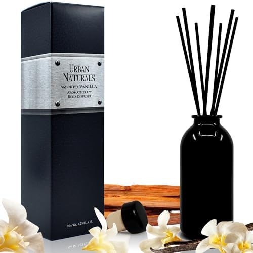 Urban Naturals Reed Diffuser Set, Smoked Vanilla - Bathroom Shelf Décor