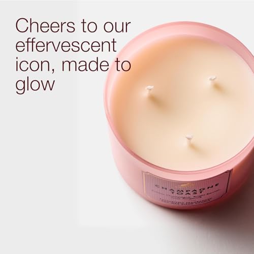 Bath & Body Works 3-Wick Candle, Champagne Toast, Soy Wax Blend, 2 Pack