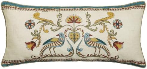 patdrea Designer French Vintage Rectangular Throw Pillow Cover,12"x28"