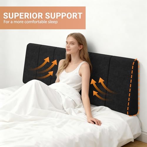 Queen Size Headboard Only-No Assembly Required, Black
