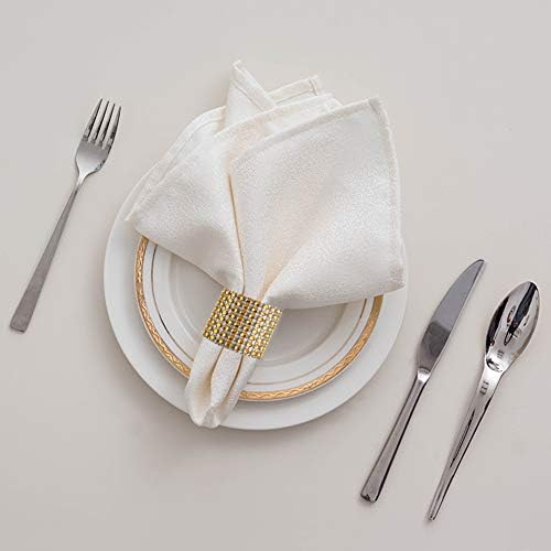 Accmor 150pcs Napkin Rings, Gold Napkin Rings Buckles