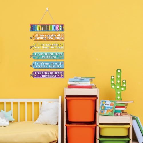 HLNIUC Growth Mindset Mental Health Wall Decor Positive Affirmation Sign