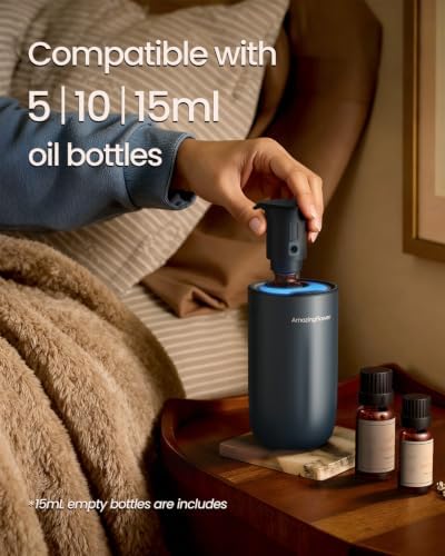 Waterless Car Diffuser for Essential Oil, Air Freshener Home Scent