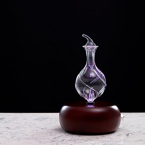 Nebulizing Pure Essential Oil Aromatherapy Diffuser, Premium Home & Professional Use, No Heat, No Water, No Plastic – Dark Radiance by Organic Aromas