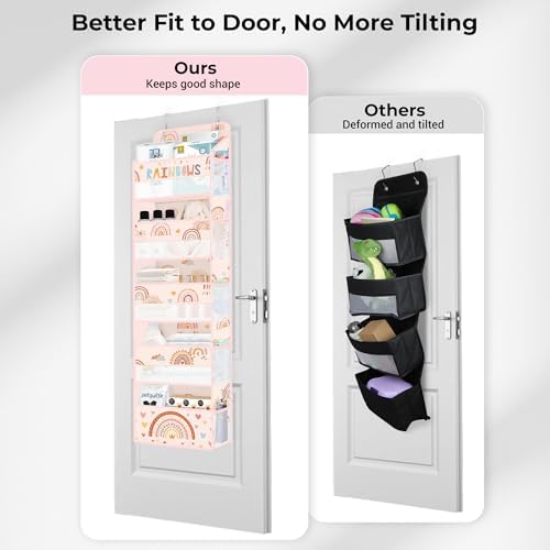 Clastyle Over the Door Organizer Diaper Toy Nursery Hanging Shelf, Boho