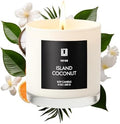 Lulu Candles | Island Coconut | Luxury Scented Soy Jar Candle | Hand Poured in The USA | Highly Scented & Long Lasting (9 Oz.)