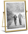 AceList Glass Picture Frame, 5x7 Metal Geometric with Clear Cover