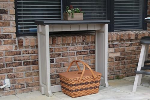 Single Bar Deep Grey Top & Warm Grey Base Ideal for Patio Hot Tub Area Backyard Durable WeatherResistant Design Easy Nohardware Assembly Proudly Made in USA