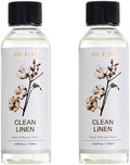 Airkeep Reed Diffuser Oil Refill/Clean Linen/3.38 oz(100ml)/2 Pack/Scented Oil Refill for Reed Diffuser Home Fragrance for Bedroom, Bathroom Office Home Decor