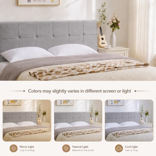 King Headboard with Adjustable Height