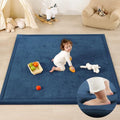 1.3" Thick Baby Play Mat for Floor,79x158 Large Memory Foam Tummy Time Mat