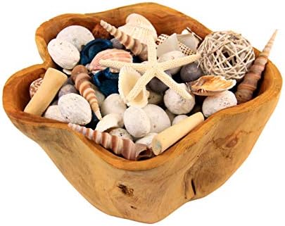 ANDALUCA Pacific Isles Scented Potpourri | Made in California Beach Home Décor | Large 20 oz Bag + Fragrance Vial | Scents Sandalwood and Coconut Blooms