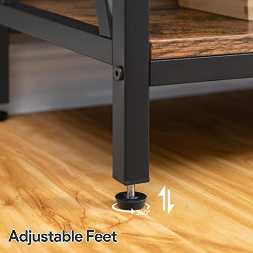 MAHANCRIS 31.5" Sofa Table, Industrial Console Table, 3-Tier Entryway Table