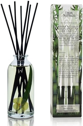 Urban Naturals Reed Diffuser Set, Lemongrass Verbena - Bathroom Shelf Décor