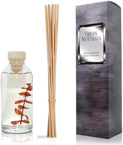Urban Naturals Reed Diffuser Set, Bay Rum & Sandalwood - Bathroom Décor