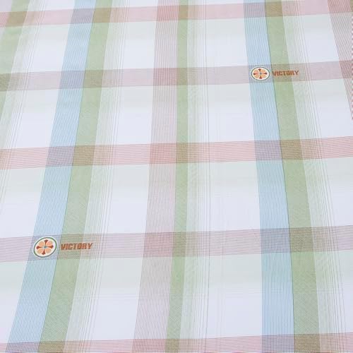 Bedding Fitted Sheet with Deep Pocket,Fresh Design Printed Fabric Bed Sheets for Summer (Green Checkered, Full)