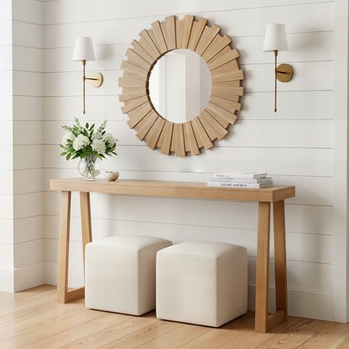 Plank+Beam Classic Console Table, 66 Inch, Pecan